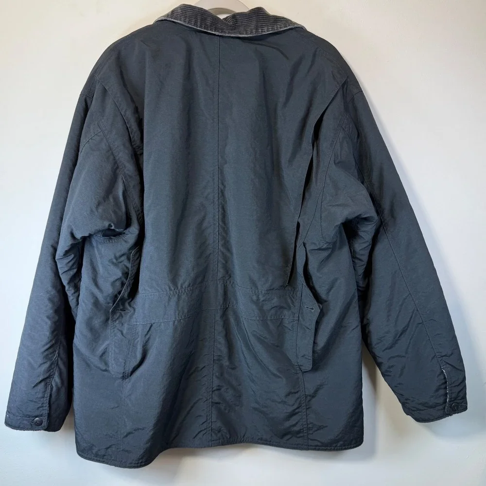 Vtg Polo Ralph Lauren Field Jacket Mens M Navy Blue Sherpa Lined Rugged Hunting